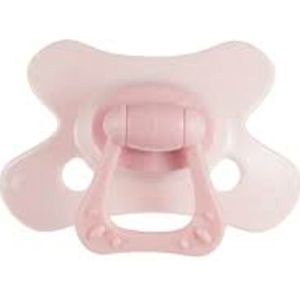 Difrax fopspeen Natural 6M+ pink opal 1 stuks