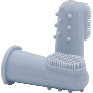 Difrax Lichtblauwe Vingertop Tandenborstel - 2 stuks