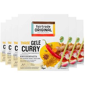 Fairtrade Original Kruidenpasta Gele Curry - 6 x 70 gr - Voordeelverpakking