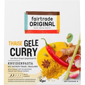 6x Fairtrade Original Kruidenpasta Gele Curry 70 gr