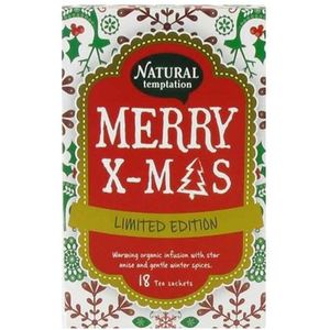 Natural Temptation - Merry Xmas thee - Kerstcadeau - Thee voor Kerst - Christmas - biologische thee voor onder de kerstboom
