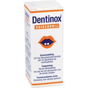 Dentinox Druppels - Suikervrij - 1 x 9 ml