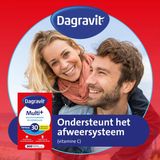 Dagravit Totaal 30 Multivitaminen - Vitamine A, C en het mineraal selenium ondersteunen het afweersysteem - 200 dragees
