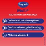 Dagravit Totaal 30 Multivitaminen - Vitamine A, C en het mineraal selenium ondersteunen het afweersysteem - 200 dragees