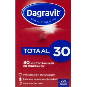 Dagravit Totaal 30 multivitaminen en mineralen 200 dragees