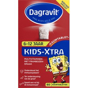 Dagravit Multi kids framboos 6-12 jaar 60 kauwtabletten