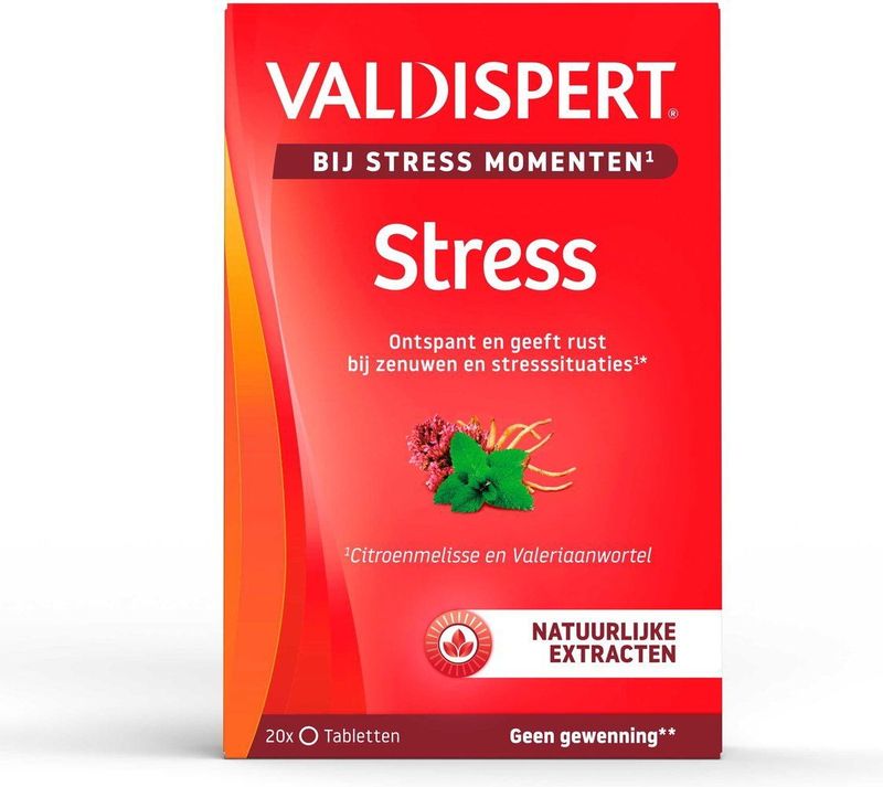 Valdispert Stress - Citroenmelisse ontspant en geeft rust bij zenuwen en stresssituaties* - 20 tabletten