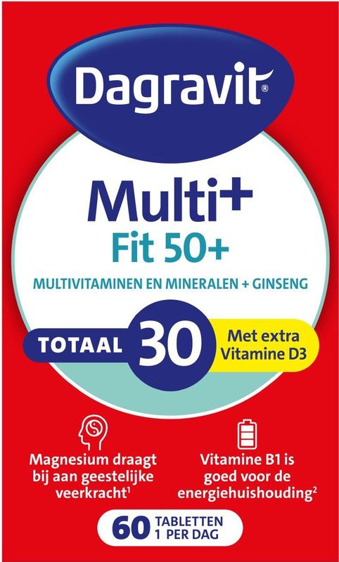 Dagravit Totaal 30 Vitaal 50+ 60 tabletten