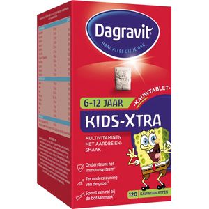 Dagravit Multivitamine Kids Xtra 6-12 jaar 120 kauwtabletten