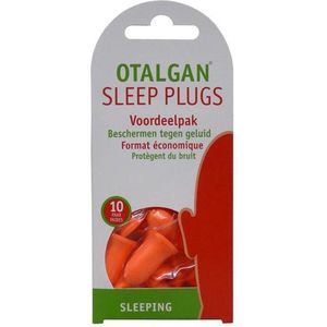 Otalgan Sleep Plugs Oordoppen - Oordopjes tegen geluidsoverlast - 10 paar