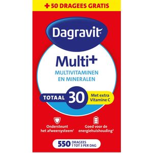 Dagravit Totaal 30 Multivitaminen - 550 Dragees