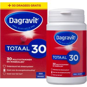 Dagravit Totaal 30 voordeelpak multivitaminen - 500 dragees