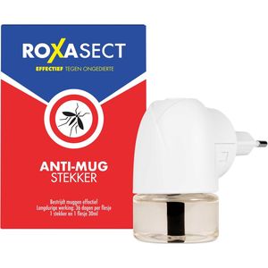 Roxasect - Muggenstekker - Startverpakking - 36 Nachten Bescherming - 1 Stuks