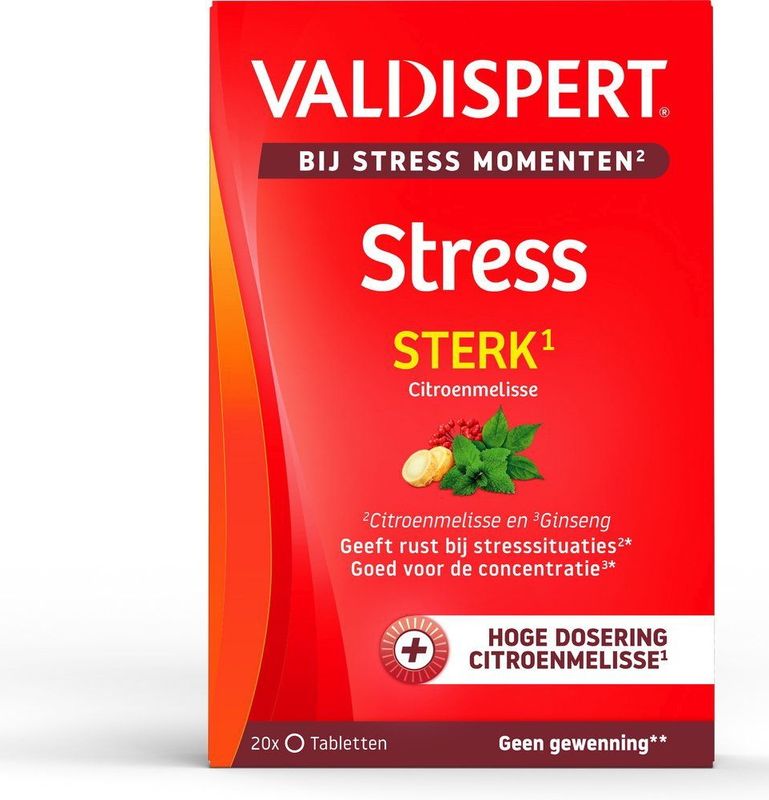 Valdispert - Stress Sterk - 20 Tabletten - Natuurlijke Extracten