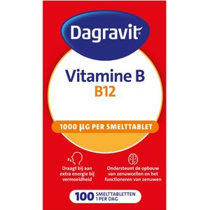 Dagravit - Vitamine B12 - Smelttabletten - Fruitsmaak - 1000µg