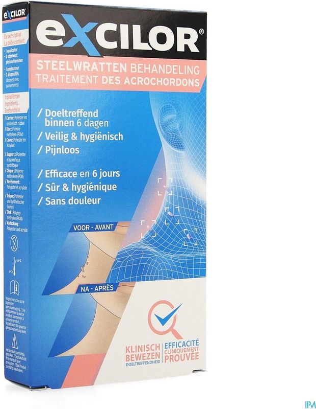 Excilor Wrattenbehandeling van steelwratten - effectief na 6 dagen, pijnloos, hygiënisch