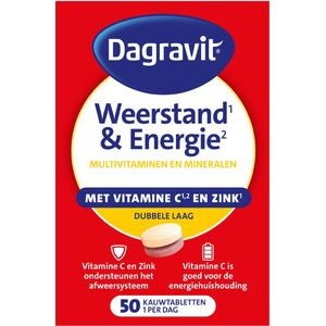 Dagravit Totaal 30 Weerstand & Energie 50 kauwtabletten