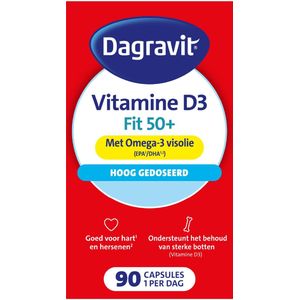 Dagravit Vitaal 50+ Vitamine D & Omega-3 Visolie 90 capsules