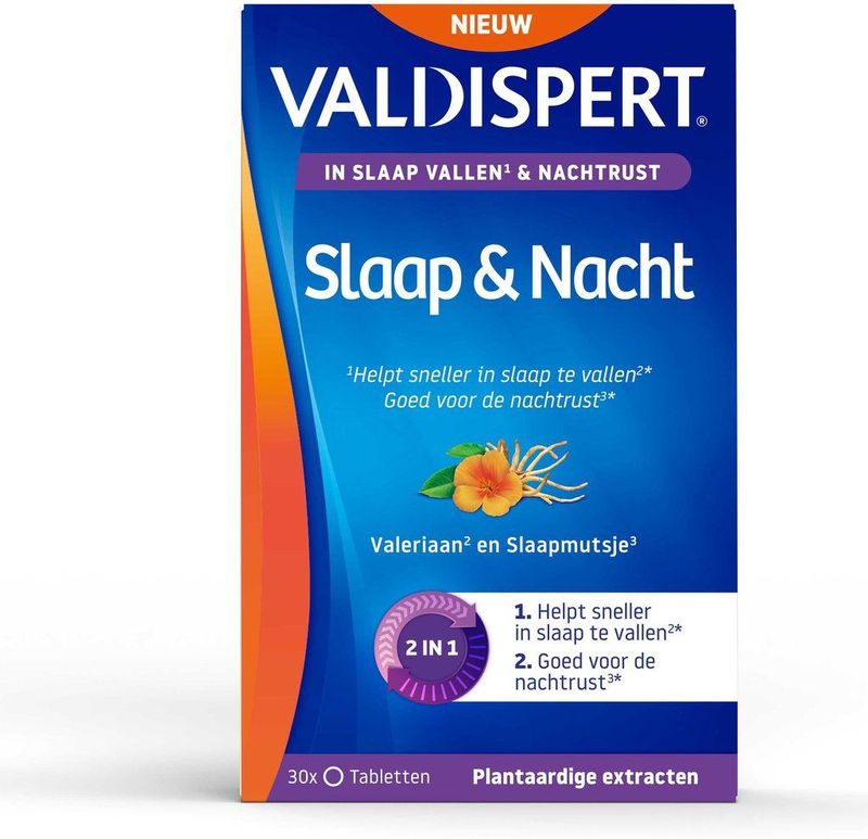 Valdispert - Slaap & Nacht Tabletten - 30st - Natuurlijke Rustgever
