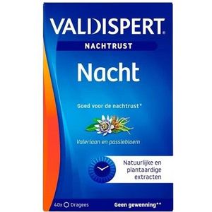 Valdispert Nacht Passiebloem ondersteunt de nachtrust en helpt om lekker te slapen* 40 tabletten