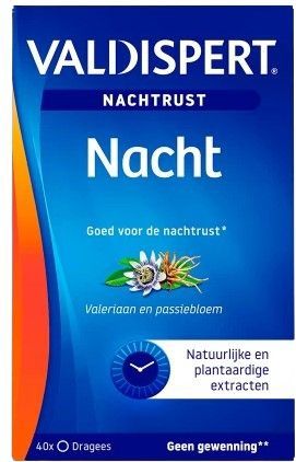 Valdispert Nacht Passiebloem ondersteunt de nachtrust en helpt om lekker te slapen* 40 tabletten