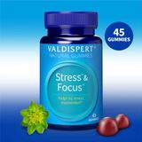 Valdispert Stress & Focus - Rhodiola helpt bij stressmomenten* en om rustig* en gefocust* te blijven - 45 gummies