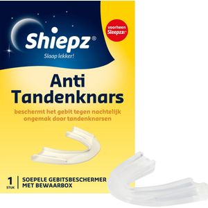 Shiepz Anti Tandenknars - Beschermt het gebit tegen nachtelijk ongemak door tandenknarsen - 1 stuk
