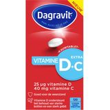 Dagravit Vitamine D3 25 µg hoog gedoseerd + Vitamine C - 120 kauwtabletten