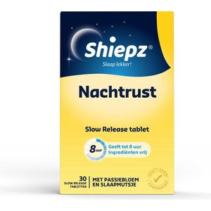 Shiepz Nachtrust 8 uur - Passiebloem ondersteunt het behoud van het natuurlijke slaapproces* - 30 tabletten