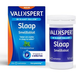 Valdispert - Slaap Smelttablet - Kruidenpreparaat - Citroenmelisse - 30 Tablets