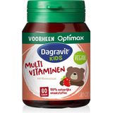 Dagravit Kids Multivitaminen aardbei - Vitamine B12, C en zink, ondersteunen de weerstand - 60 kauwtabletten