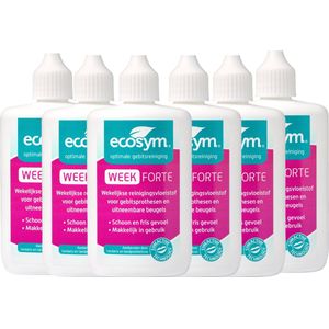 Ecosym Week Gel Forte - Kunstgebitreiniging - 6 x 100 ml