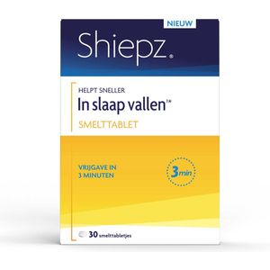 Shiepz Helpt sneller In slaap vallen - Citroenmelisse helpt om sneller in slaap te vallen - 30 smelttabletjes