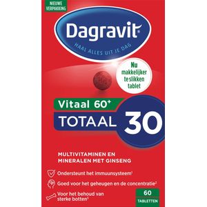 Dagravit Vitaal 60+ Multivitaminen - Ondersteunt het immuunsysteem (1) - 60 tabletten