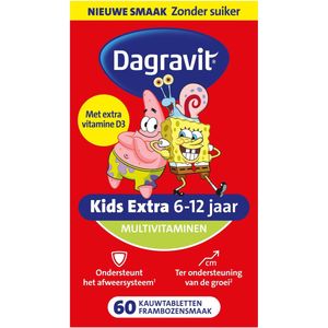 Dagravit - Kids Extra - Multivitaminen - Frambozen - Kauwtabletten