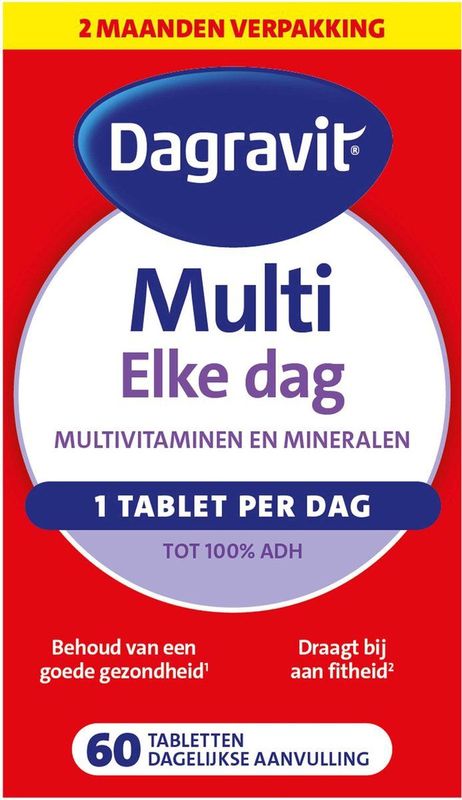 Dagravit - Multi Elke Dag - Multivitaminen - 60 Tabletten