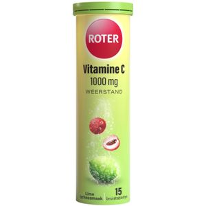 Roter - Vitamine C 1000 mg - Bruistabletten - Limoen-Lychee - Suikervrij