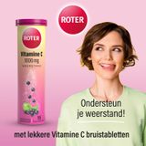 Roter - Vitamine C 1000 mg - Bruistabletten - Suikervrij - Vegan - Frisse Zwarte Bes-Appelsmaak - 15 Stuks