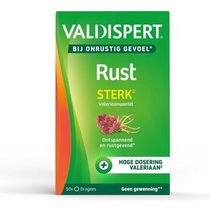 Valdispert Rust Sterk - Natuurlijk voedingssupplement met Valeriaanwortelextract voor rust & ontspanning* - 50 tabletten