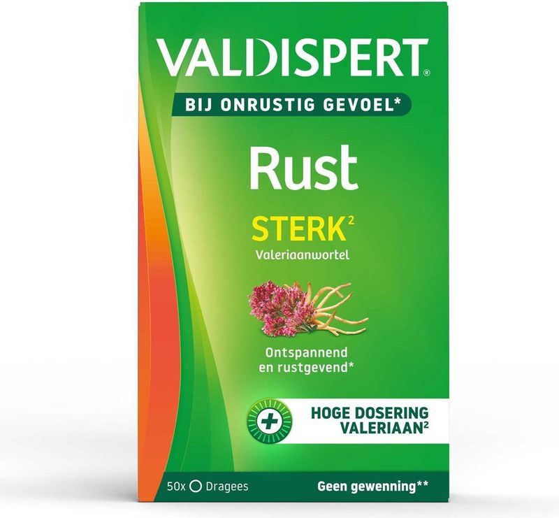 Valdispert - Rust Sterk - Voedingssupplement - 50 Dragees - 750 mg Valeriaan