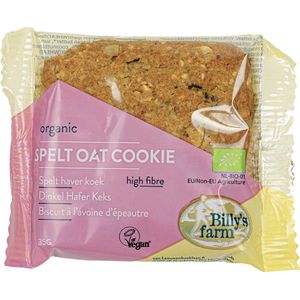Billy's Farm Biologische Spelt haverkoeken (DOOS 40x35 gram grootverpakking) NL-BIO-01