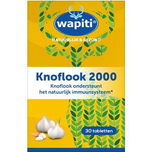 Wapiti Knoflook 2000 hooggeconcentreerd 30 tabletten