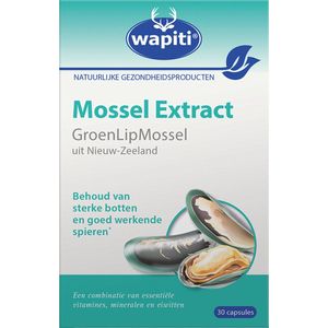 Wapiti Groenlipmossel extract 30 capsules