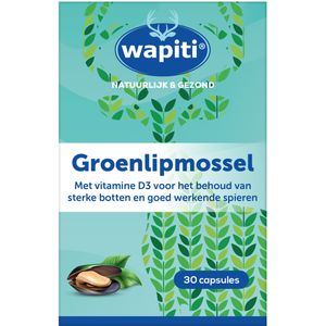 Wapiti Groenlipmossel extract 30 capsules