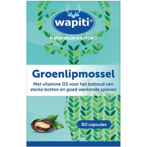 Wapiti Groenlipmossel extract 60 capsules