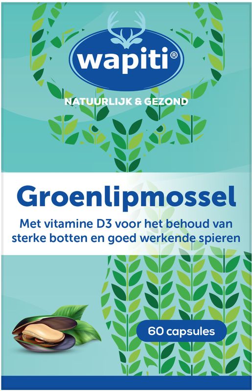 Wapiti Groenlipmossel extract 60 capsules
