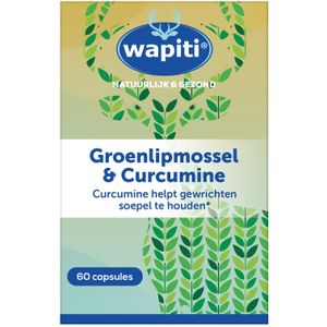 Wapiti Groenlipmossel Curcum 60 capsules