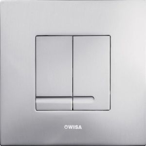Wisa Bedieningspaneel closet/urinoir Metaal Chroom, mat Serie XS Delos