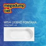 Wisa Fontana bad acryl rechthoekig 160x70x41cm wit 5050400000