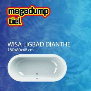 Ligbad Wavedesign Dianthe Wit 180X80X48 Cm Wavedesign
